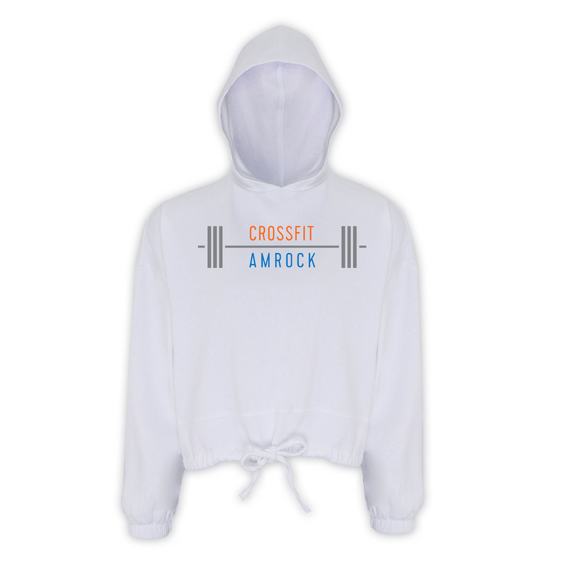 CrossFit AMROCK Barbell Womens - Crop Top Hoodie