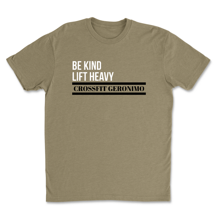 CrossFit Geronimo BE KIND LIFT HEAVY Mens - T-Shirt