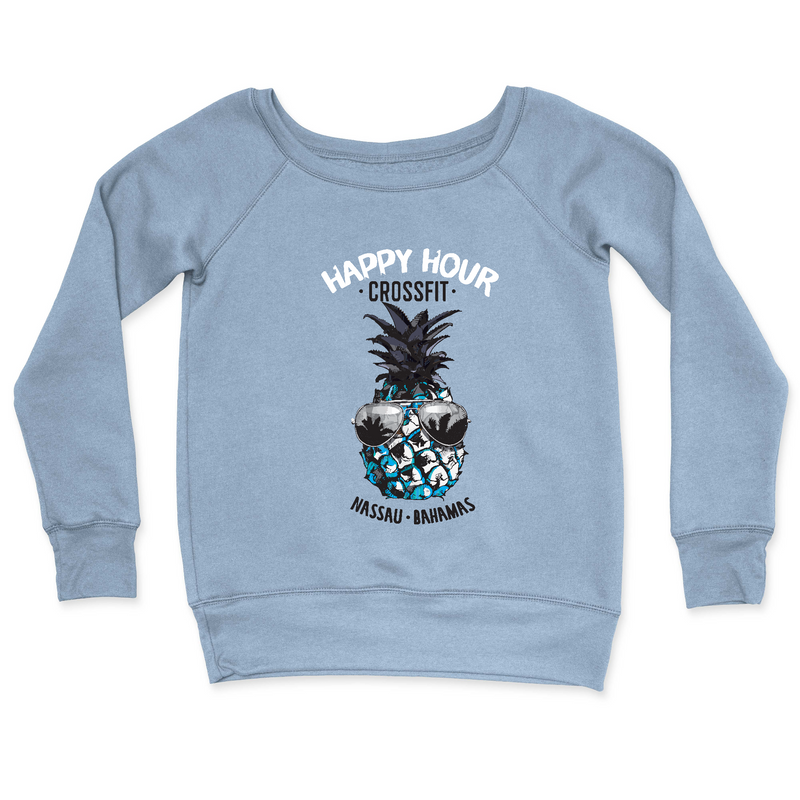Happy Hour CrossFit Pineapple Dude Womens - CrewNeck