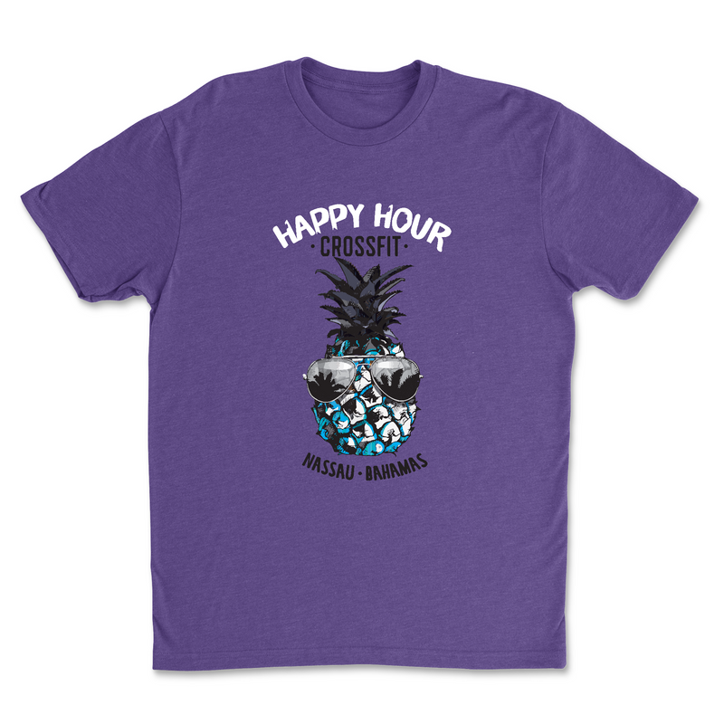 Happy Hour CrossFit Pineapple Dude Mens - T-Shirt