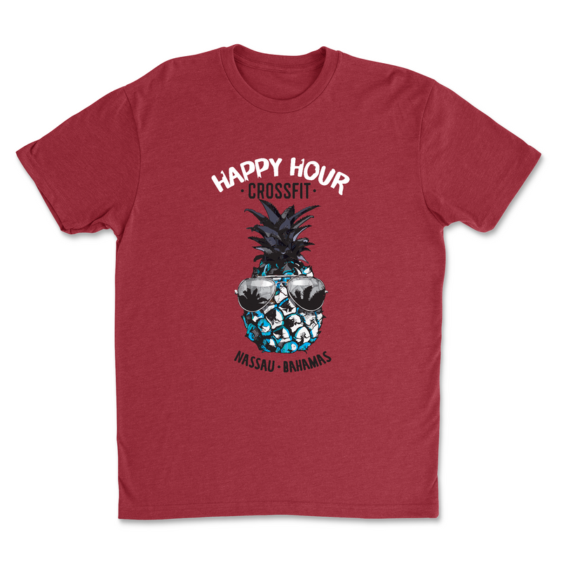Happy Hour CrossFit Pineapple Dude Mens - T-Shirt