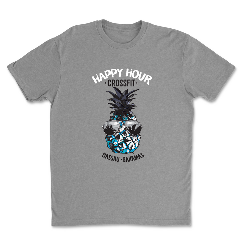 Happy Hour CrossFit Pineapple Dude Mens - T-Shirt