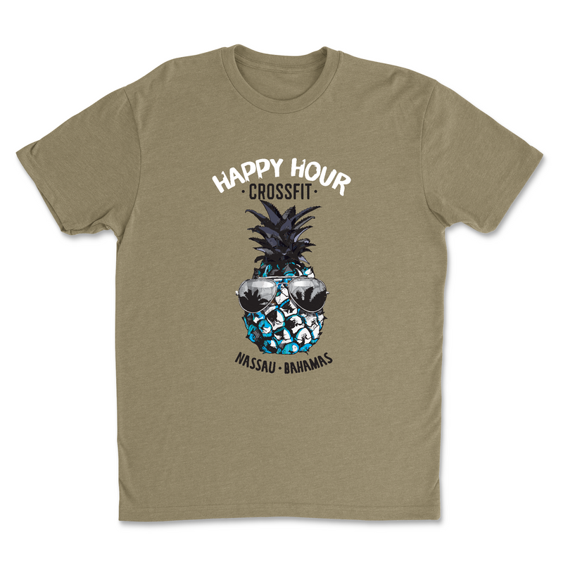 Happy Hour CrossFit Pineapple Dude Mens - T-Shirt