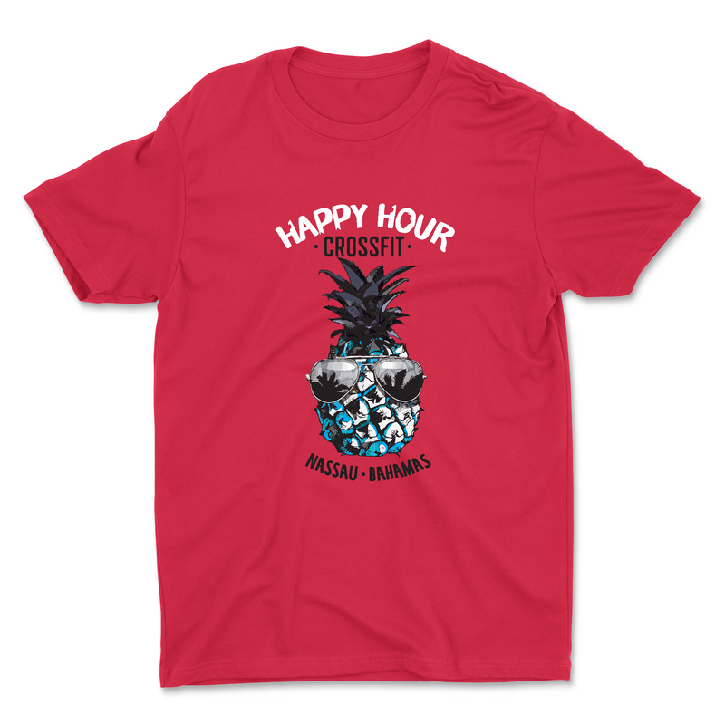 Happy Hour CrossFit Pineapple Dude Unisex - Cotton T-Shirt