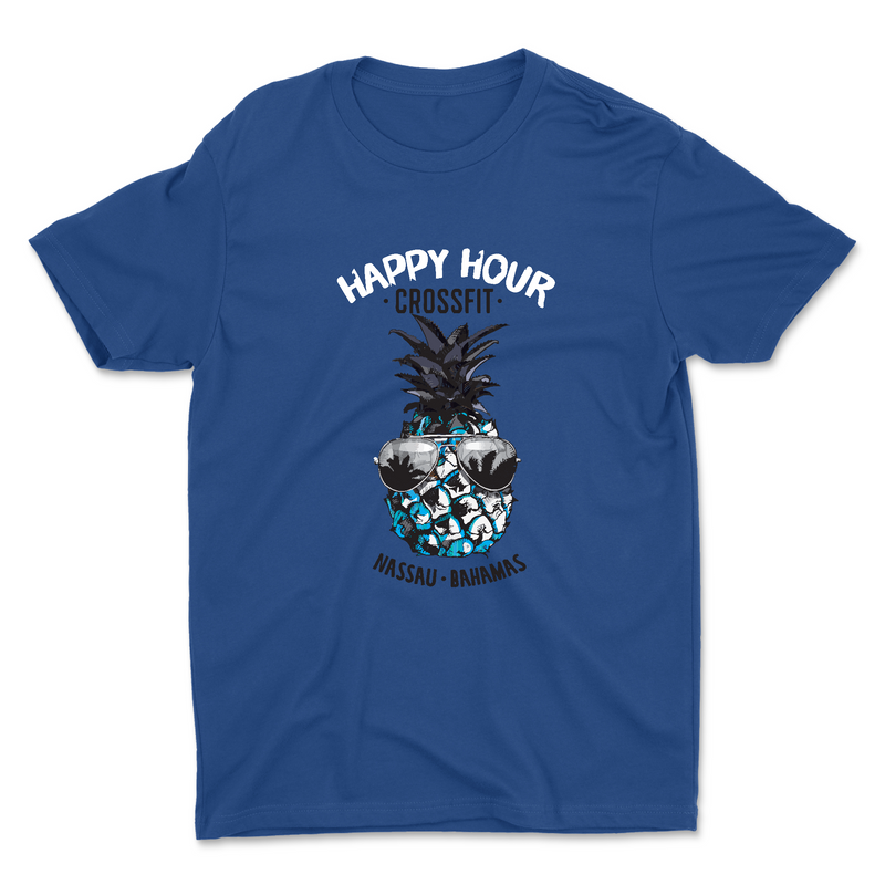 Happy Hour CrossFit Pineapple Dude Unisex - Cotton T-Shirt
