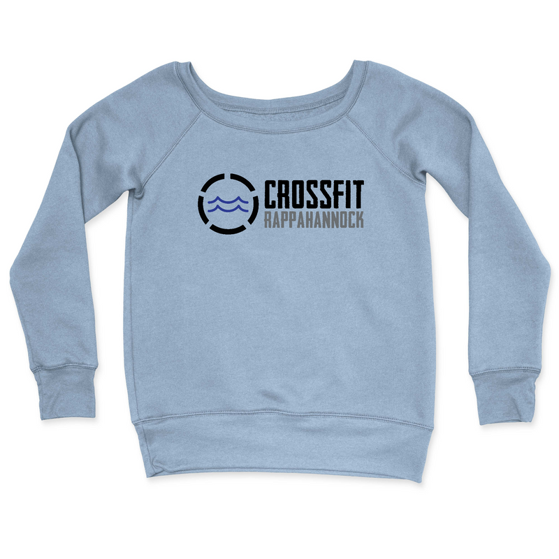 Womens 2X-Large MISTY_BLUE CrewNeck