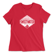 Womens 2X-Large RED Relaxed Jersey T-Shirt