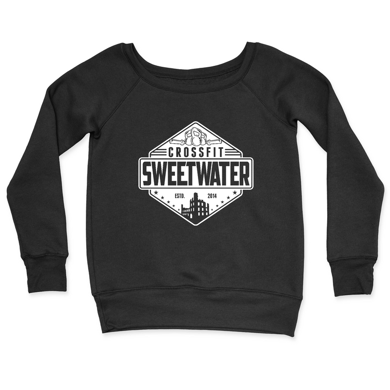 Womens 2X-Large BLACK CrewNeck