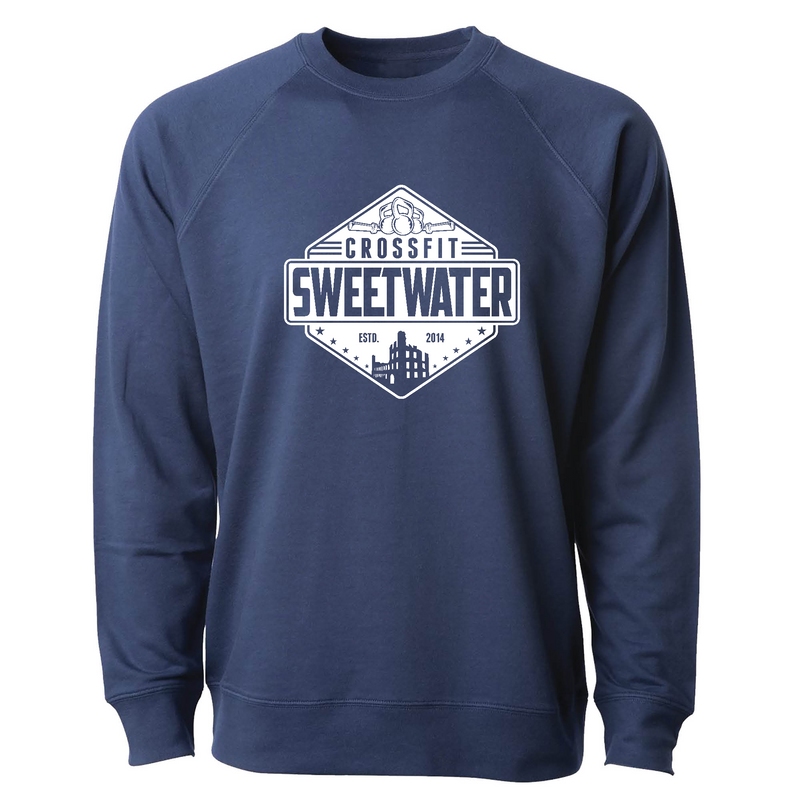 Mens 2X-Large INDIGO CrewNeck