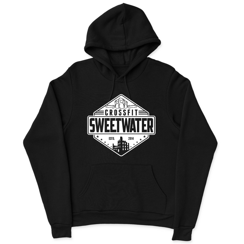 Mens 2X-Large BLACK Hooded T-Shirt