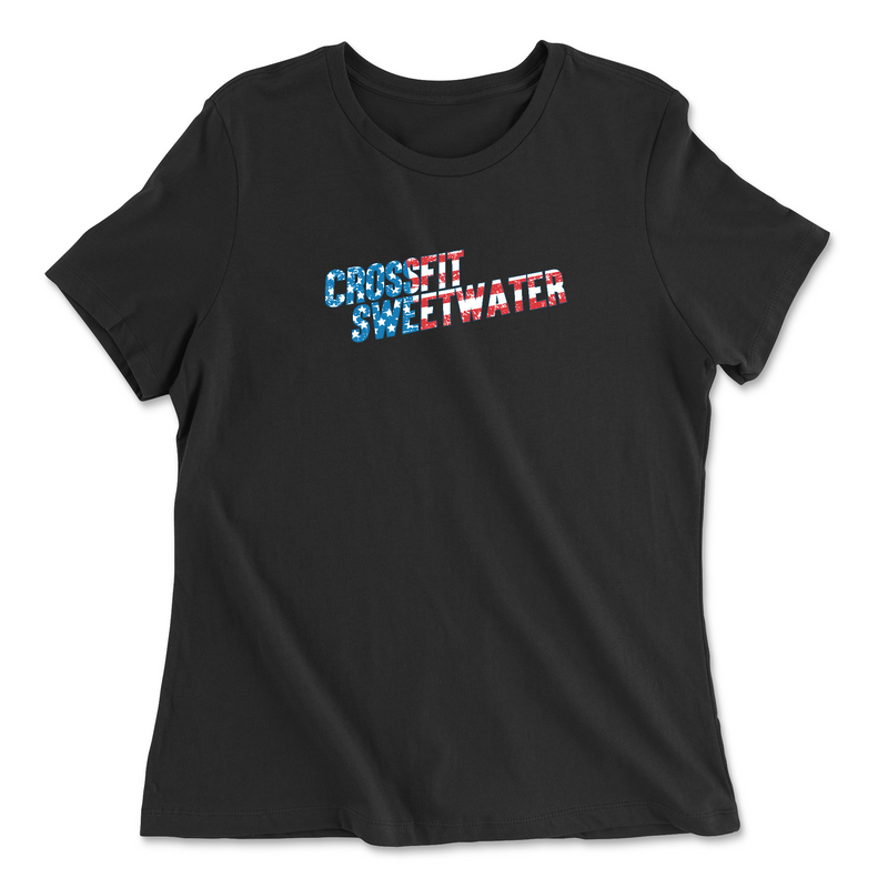 Womens 2X-Large BLACK Relaxed Jersey T-Shirt