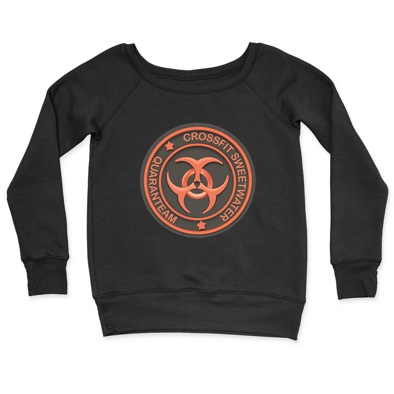 Womens 2X-Large BLACK CrewNeck