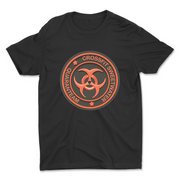 Unisex 2X-Large BLACK Cotton T-Shirt