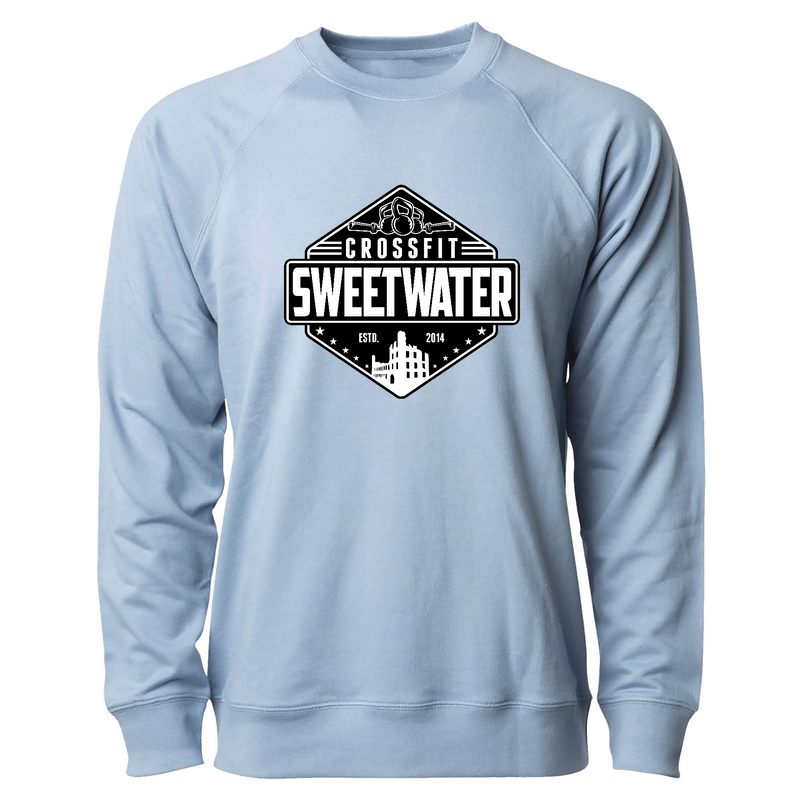 Mens 2X-Large MISTY_BLUE CrewNeck
