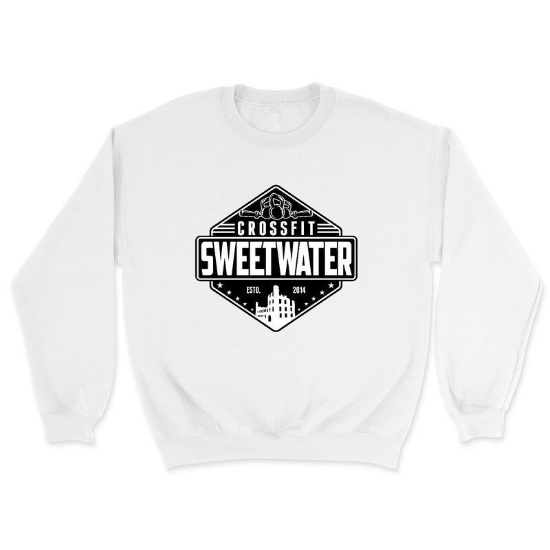 Mens 2X-Large WHITE Midweight Sweatshirt