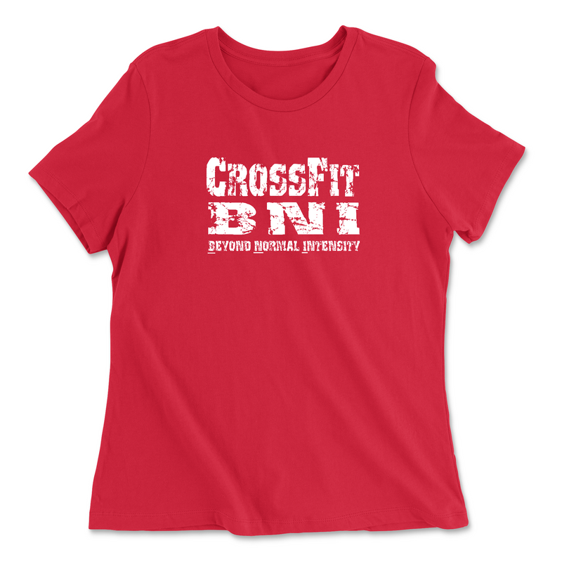 Womens 2X-Large RED Relaxed Jersey T-Shirt