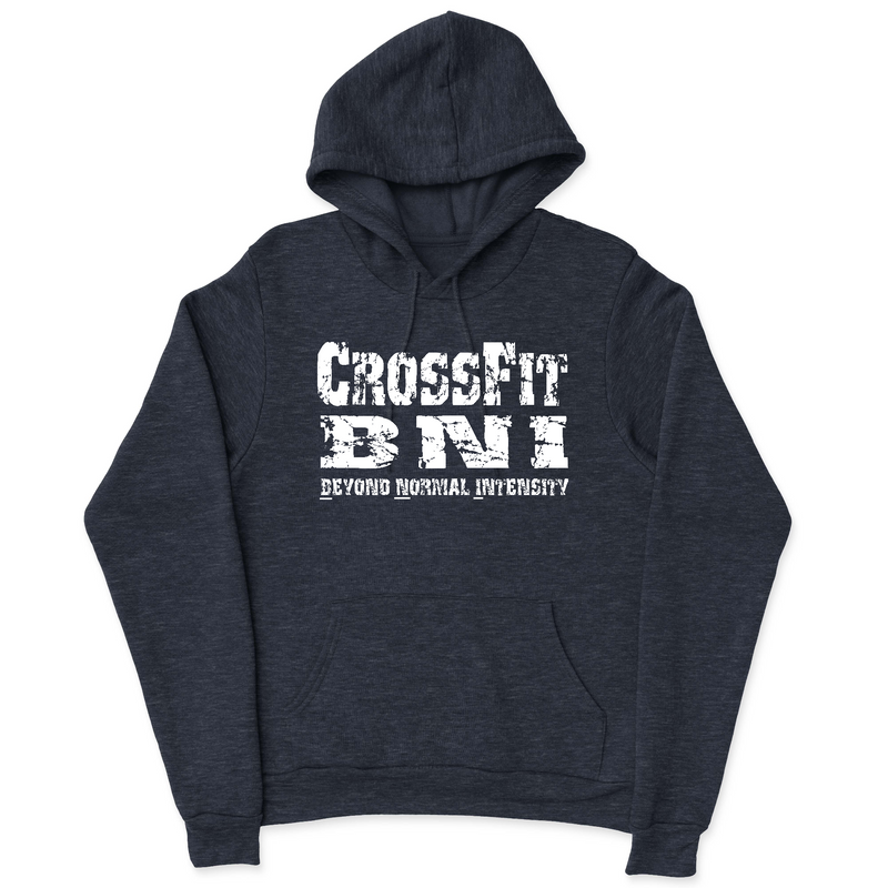 Mens 2X-Large NAVY_HEATHER Hooded T-Shirt