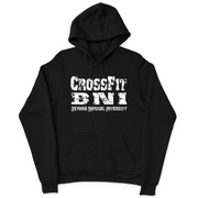 Mens 2X-Large BLACK Hooded T-Shirt
