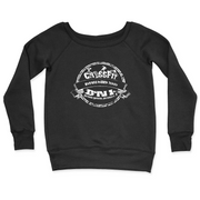 Womens 2X-Large BLACK CrewNeck