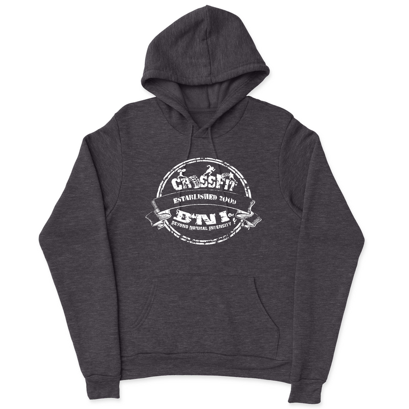 Mens 2X-Large CHARCOAL_HEATHER Hooded T-Shirt