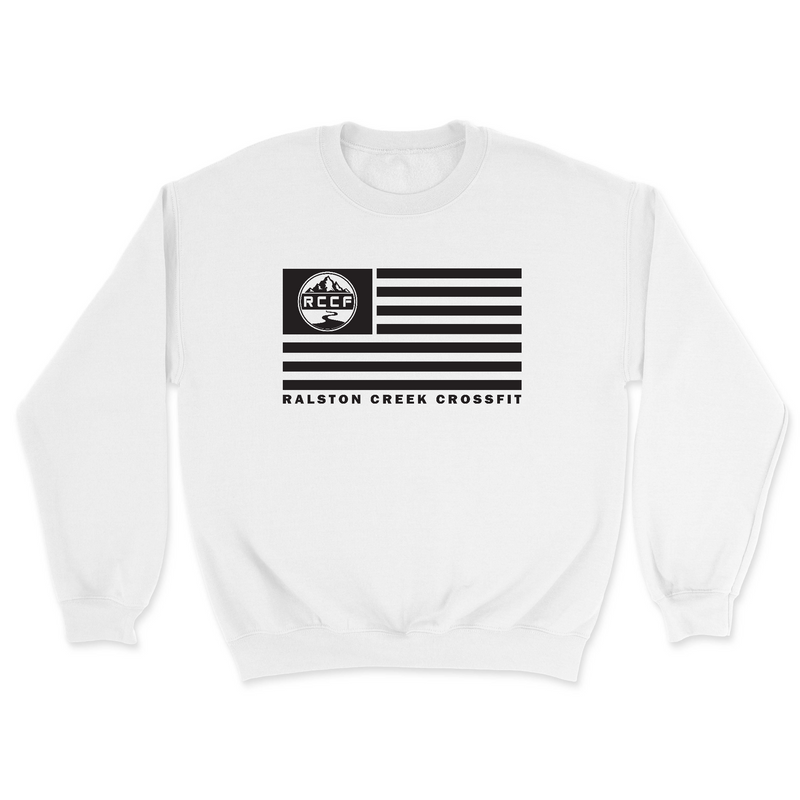 Mens 2X-Large WHITE Midweight Sweatshirt