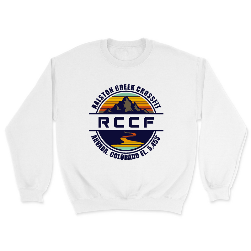 Mens 2X-Large WHITE Midweight Sweatshirt
