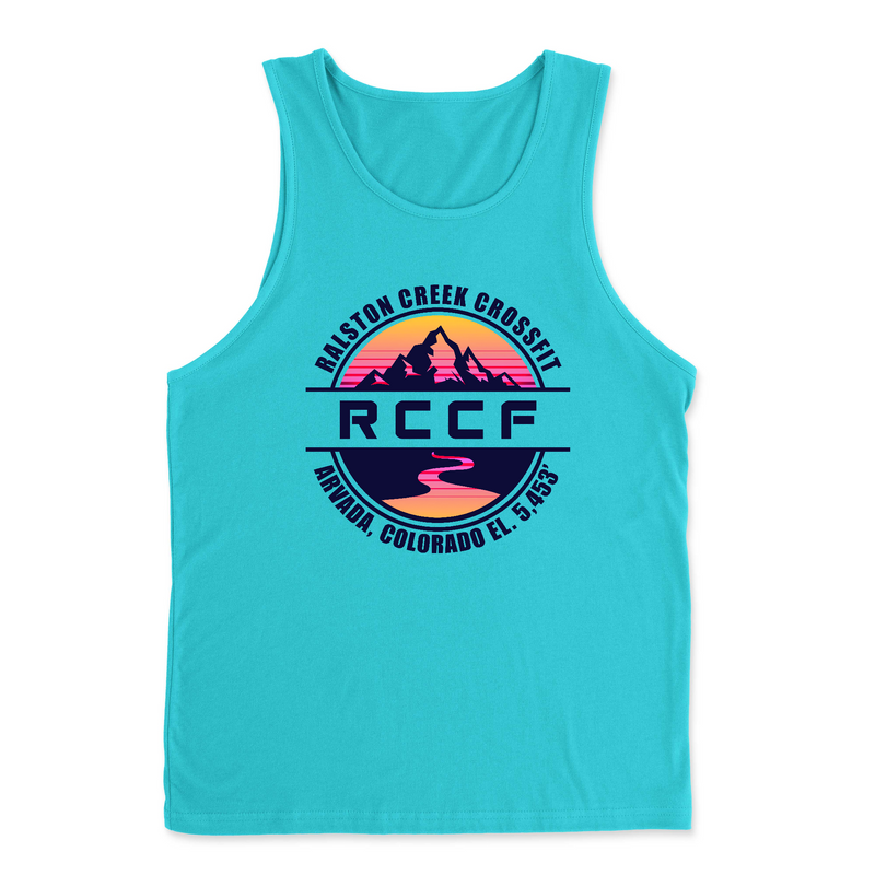 Mens 2X-Large TAHITI_BLUE Tank Top