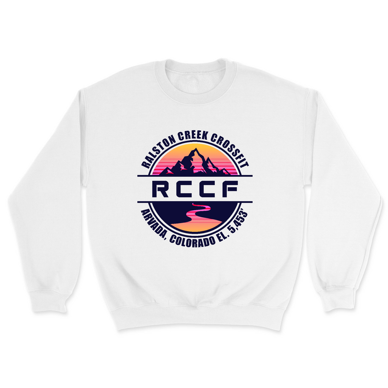 Mens 2X-Large WHITE Midweight Sweatshirt