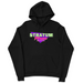 Mens 2X-Large BLACK Hooded T-Shirt