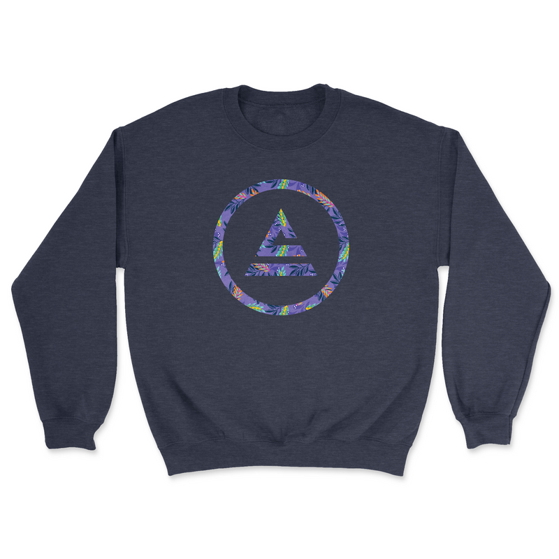Mens 2X-Large CLASSIC_NAVY_HEATHER Midweight Sweatshirt