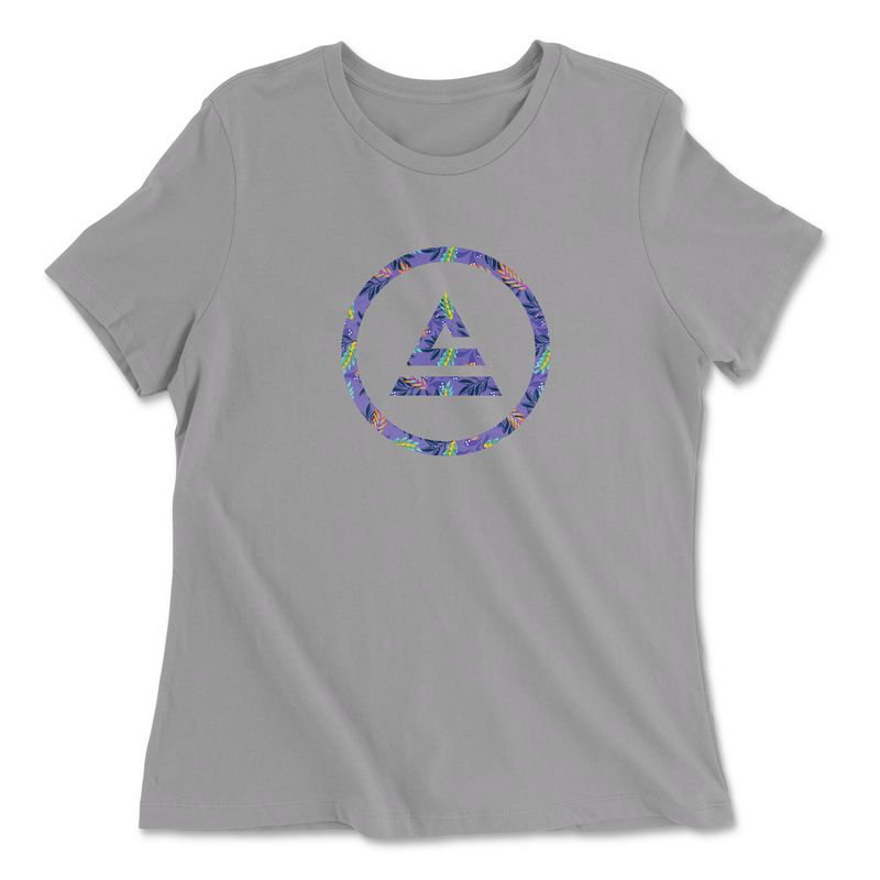 Womens 2X-Large SOLID_ATHLETIC_GREY Relaxed Jersey T-Shirt