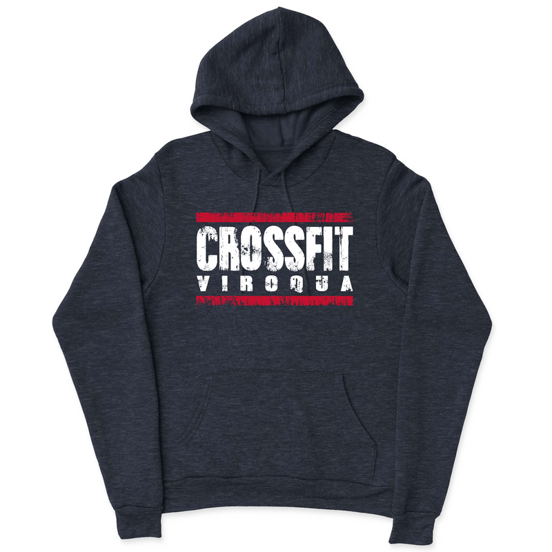 Mens 2X-Large NAVY_HEATHER Hooded T-Shirt