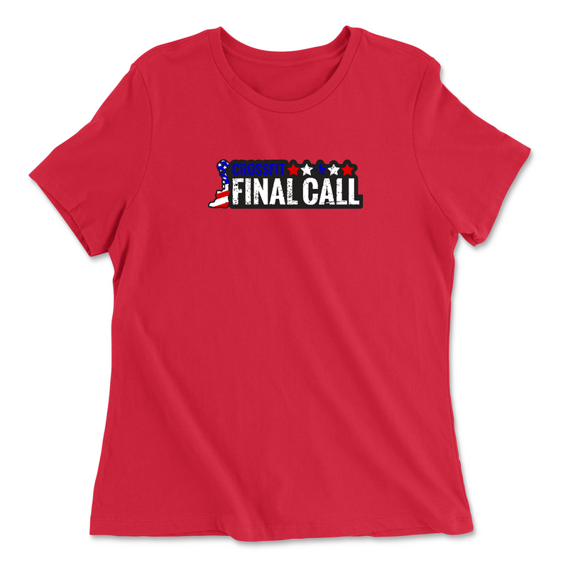 Womens 2X-Large RED Relaxed Jersey T-Shirt