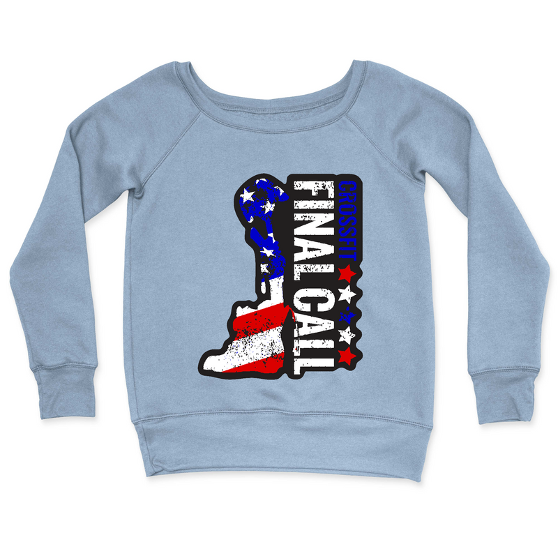 Womens 2X-Large MISTY_BLUE CrewNeck