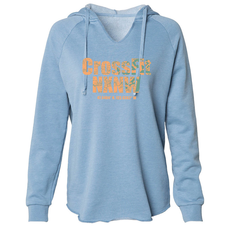 Womens 2X-Large MISTY_BLUE Hoodie