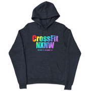 Mens 2X-Large NAVY_HEATHER Hooded T-Shirt