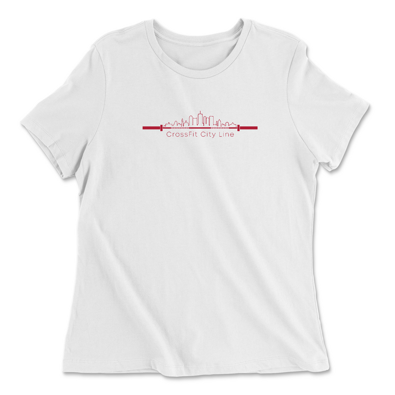 Womens 2X-Large WHITE Relaxed Jersey T-Shirt