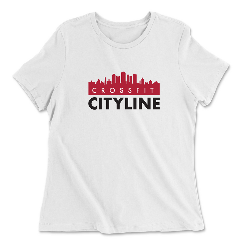 Womens 2X-Large WHITE Relaxed Jersey T-Shirt