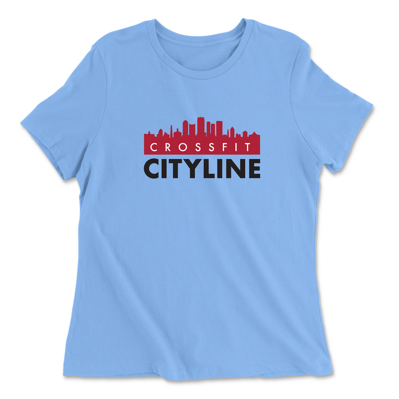 Womens 2X-Large CAROLINA_BLUE Relaxed Jersey T-Shirt