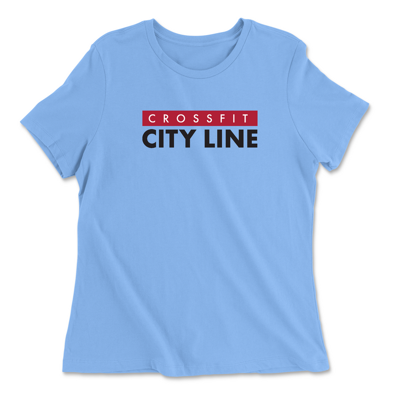 Womens 2X-Large CAROLINA_BLUE Relaxed Jersey T-Shirt