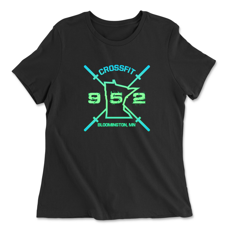 Womens 2X-Large BLACK Relaxed Jersey T-Shirt