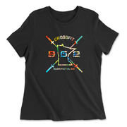 Womens 2X-Large BLACK Relaxed Jersey T-Shirt