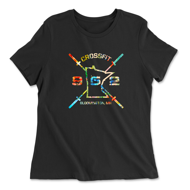 Womens 2X-Large BLACK Relaxed Jersey T-Shirt