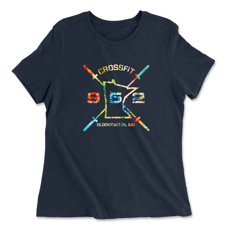 Womens 2X-Large NAVY Relaxed Jersey T-Shirt