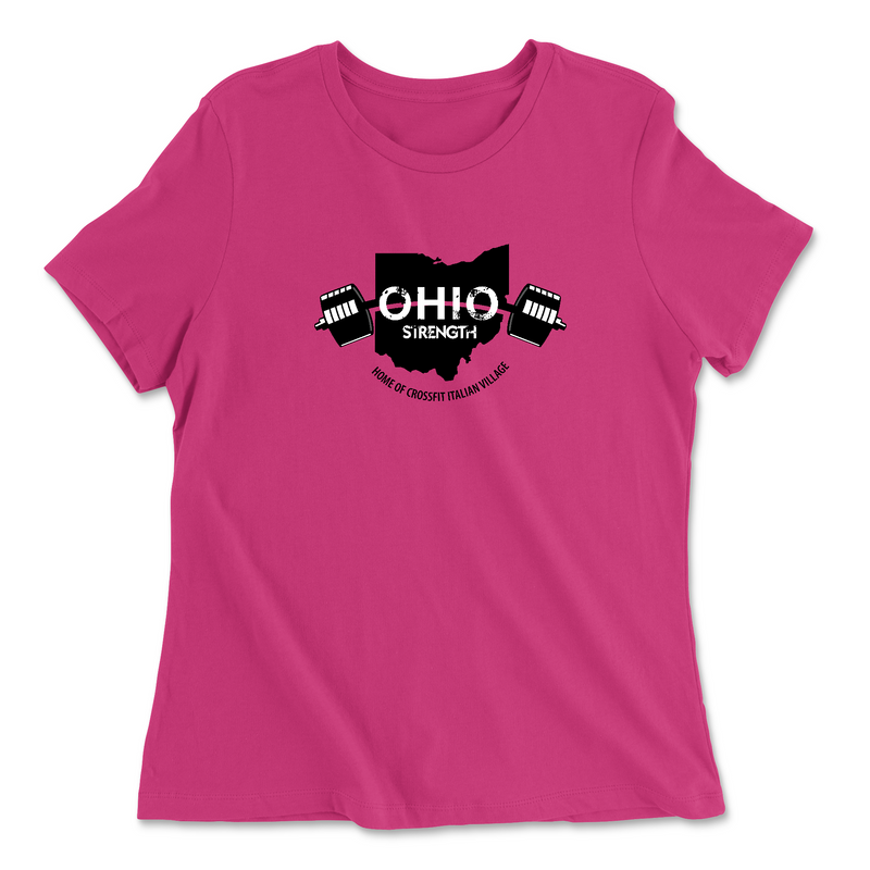 Womens 2X-Large BERRY Relaxed Jersey T-Shirt
