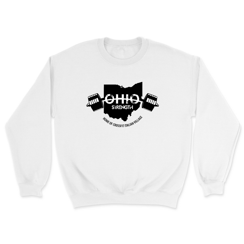 Mens 2X-Large WHITE Midweight Sweatshirt