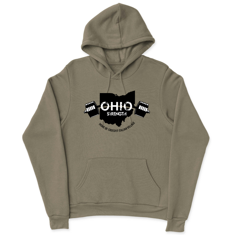 Mens 2X-Large OLIVE Hooded T-Shirt