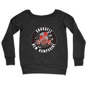 Womens 2X-Large BLACK CrewNeck