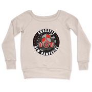 Womens 2X-Large BONE CrewNeck