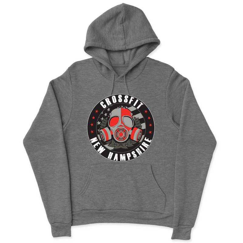 Mens 2X-Large GUNMETAL_HEATHER Hooded T-Shirt